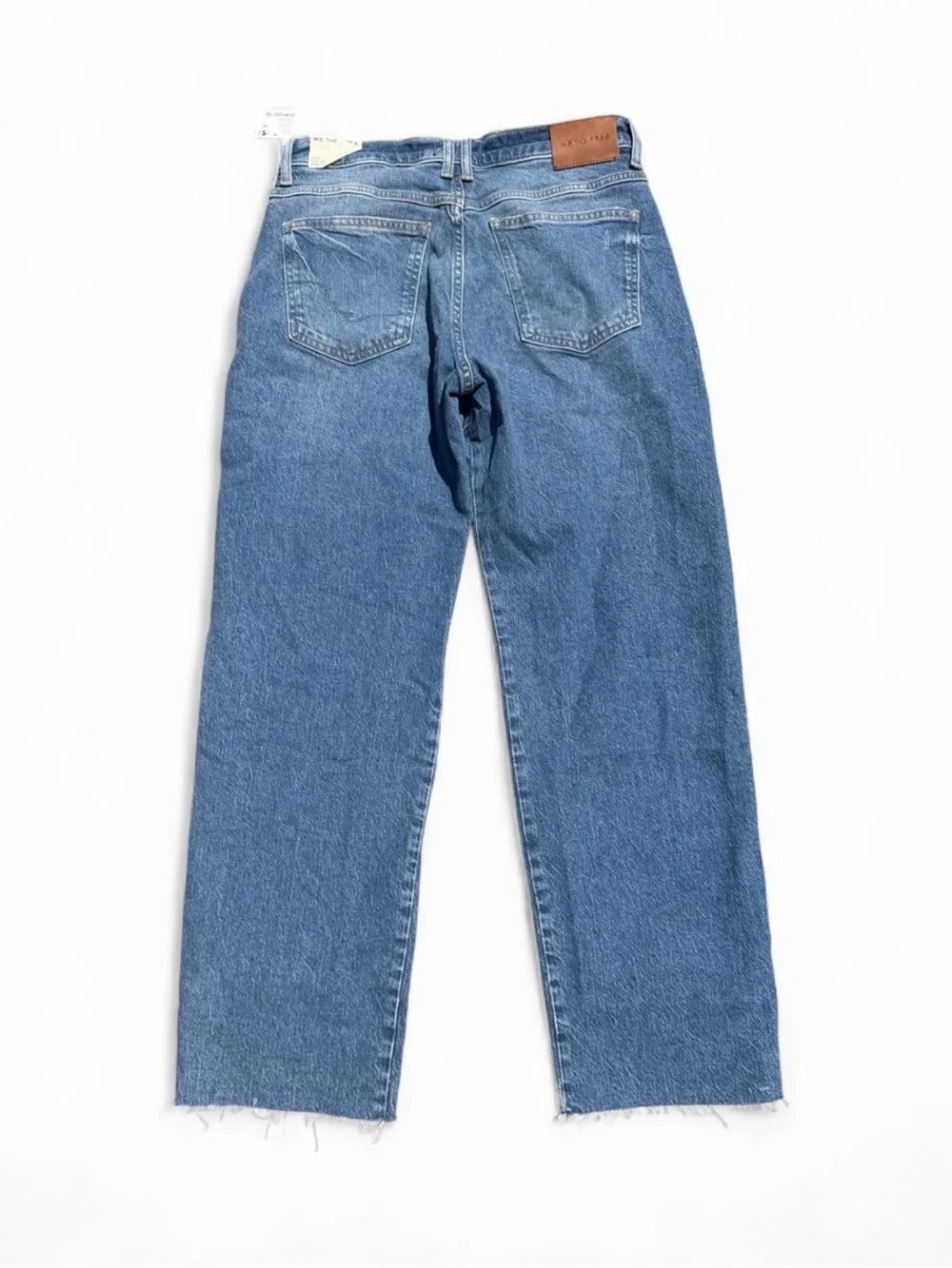We the Free Curvy Risk Taker Straight Leg Jeans NWT Size 28 Light Wash